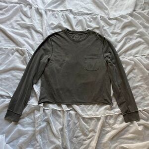 Goodfellow & Co Olive Green Long Sleeve Pocket Tee